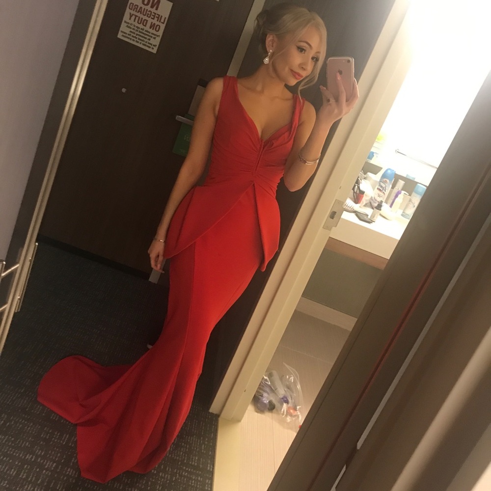 Chiara Boni La Petite Robe Structured Evening Gown